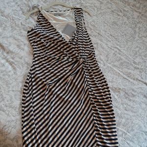 NWT satiny faux-wrap Marc New York dress!